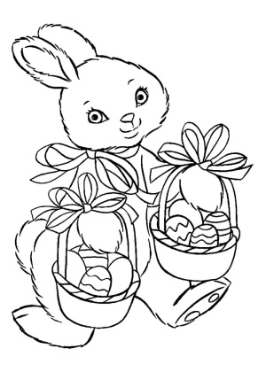 Католическая Пасха – раскраска 32