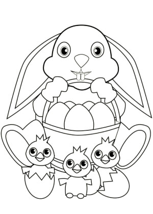 Католическая Пасха – раскраска 6