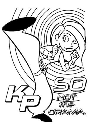 Ким пять с плюсом − раскраска 13