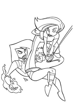 Ким пять с плюсом − раскраска 17