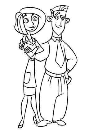 Ким пять с плюсом − раскраска 19