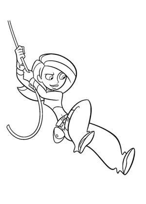 Ким пять с плюсом − раскраска 20