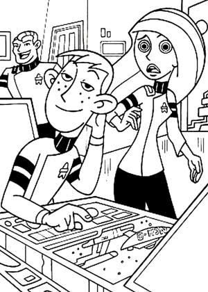 Ким пять с плюсом − раскраска 21