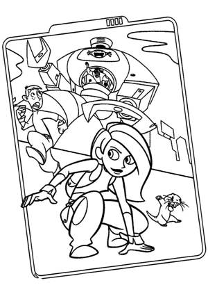 Ким пять с плюсом − раскраска 9