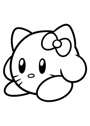 Кирби – раскраска 16