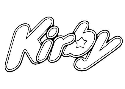 Кирби – раскраска 20