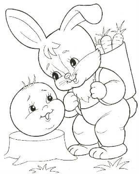 Раскраски Колобок Колобок