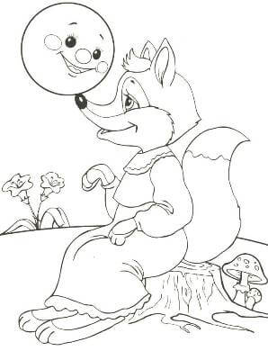 Раскраски Колобок Колобок