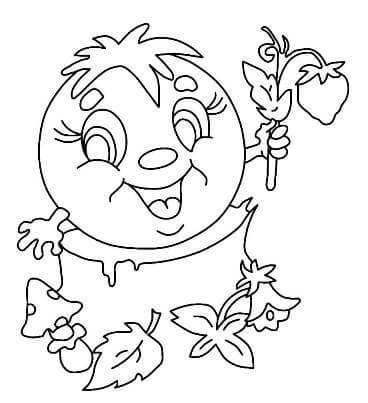 Раскраски Колобок Колобок