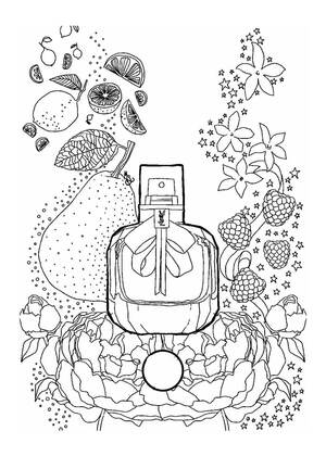 Косметика – раскраска 11