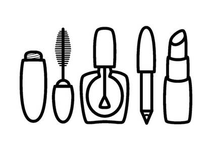 Косметика – раскраска 24