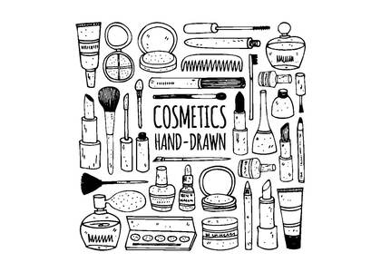 Косметика – раскраска 29