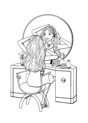 Косметика – раскраска 3