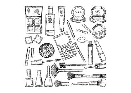 Косметика – раскраска 30