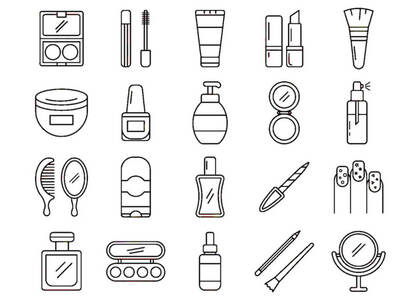 Косметика – раскраска 33