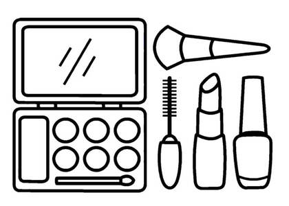 Косметика – раскраска 34