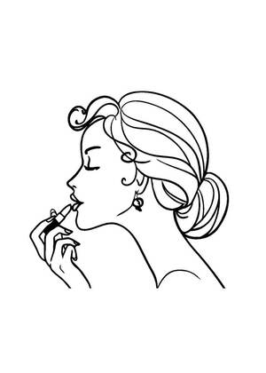 Косметика – раскраска 7