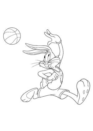 Космический джем – раскраска 1