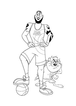 Космический джем – раскраска 10