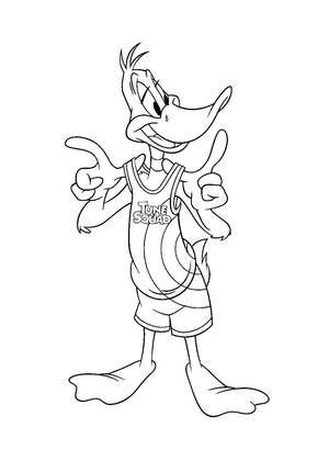 Космический джем – раскраска 13