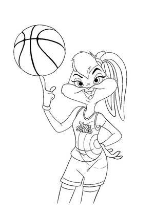 Космический джем – раскраска 14