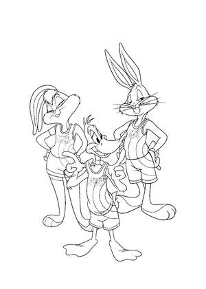 Космический джем – раскраска 15