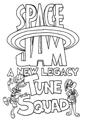 Космический джем – раскраска 18