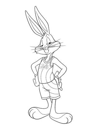 Космический джем – раскраска 19