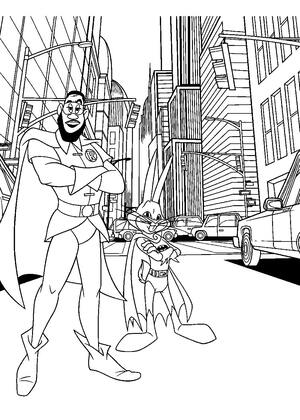 Космический джем – раскраска 22