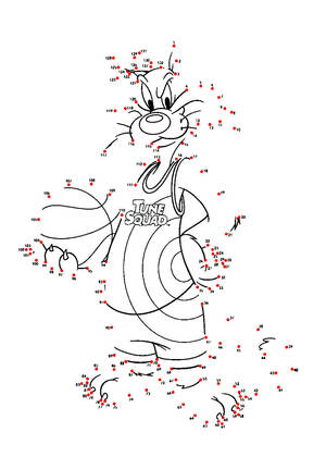 Космический джем – раскраска 24