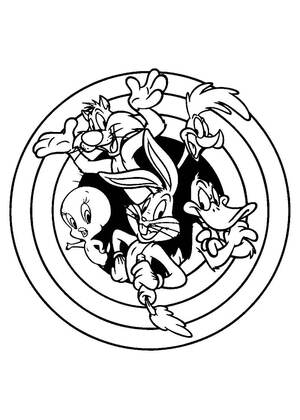 Космический джем – раскраска 3