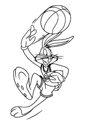 Космический джем – раскраска 7