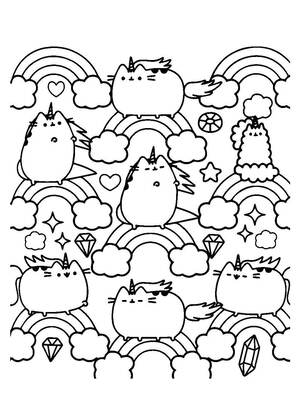 Раскраски Кот Пушин Кот Пушин — раскраска 12