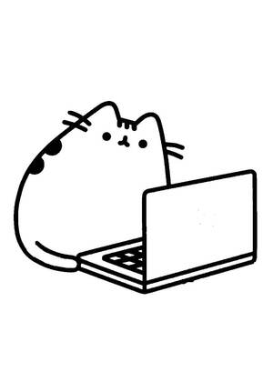 Раскраски Кот Пушин Кот Пушин — раскраска 16