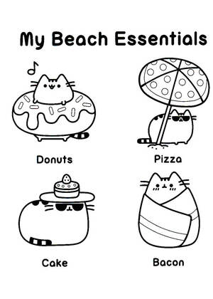 Раскраски Кот Пушин Кот Пушин — раскраска 2