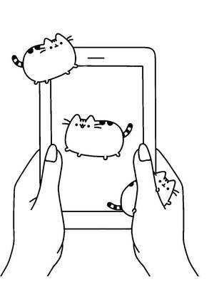 Раскраски Кот Пушин Кот Пушин — раскраска 21