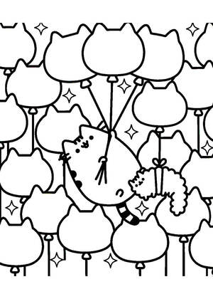 Раскраски Кот Пушин Кот Пушин — раскраска 26