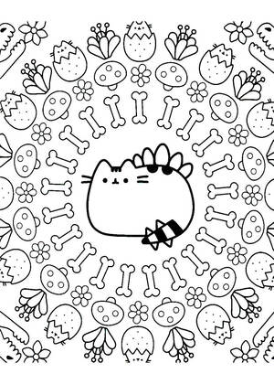 Раскраски Кот Пушин Кот Пушин — раскраска 28