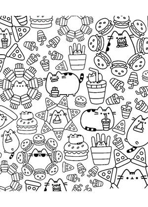 Раскраски Кот Пушин Кот Пушин — раскраска 29