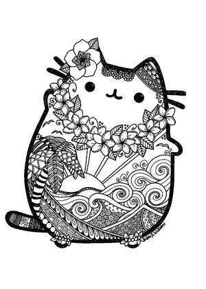 Раскраски Кот Пушин Кот Пушин — раскраска 44