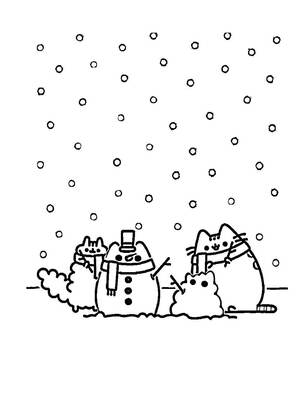 Раскраски Кот Пушин Кот Пушин — раскраска 45