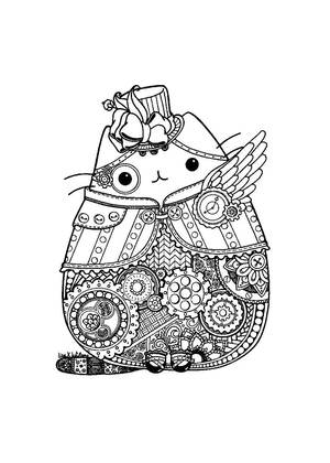 Раскраски Кот Пушин Кот Пушин — раскраска 50