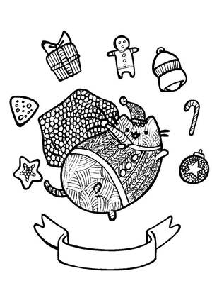 Раскраски Кот Пушин Кот Пушин — раскраска 51