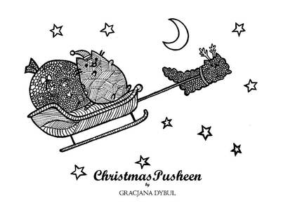 Раскраски Кот Пушин Кот Пушин — раскраска 53