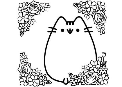 Раскраски Кот Пушин Кот Пушин — раскраска 56