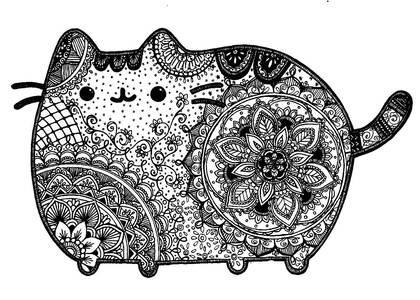 Раскраски Кот Пушин Кот Пушин — раскраска 57