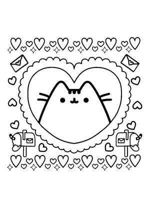 Раскраски Кот Пушин Кот Пушин — раскраска 6