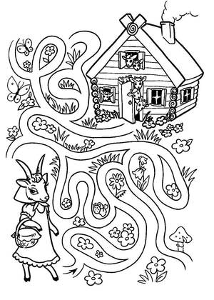 Лабиринты – раскраска 10