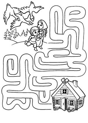 Лабиринты – раскраска 11