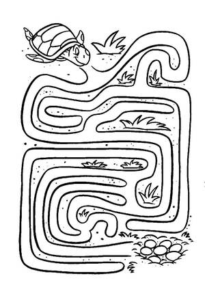 Лабиринты – раскраска 12